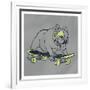 Skateboarding Chuck-Marcus Prime-Framed Art Print