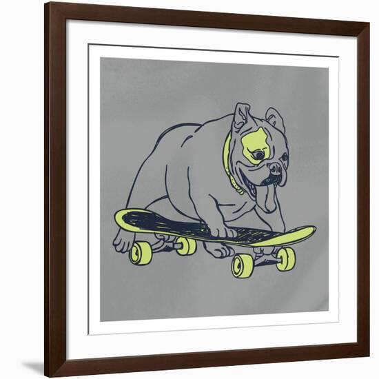 Skateboarding Chuck-Marcus Prime-Framed Art Print