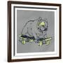 Skateboarding Chuck-Marcus Prime-Framed Art Print