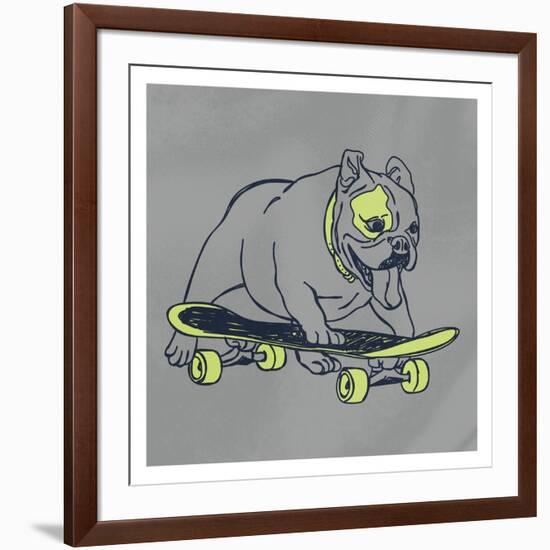 Skateboarding Chuck-Marcus Prime-Framed Art Print