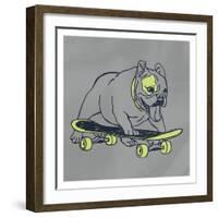 Skateboarding Chuck-Marcus Prime-Framed Art Print