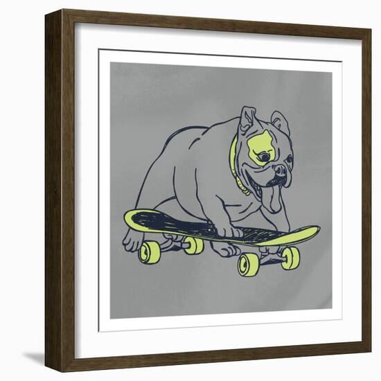 Skateboarding Chuck-Marcus Prime-Framed Art Print