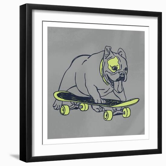 Skateboarding Chuck-Marcus Prime-Framed Art Print