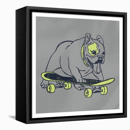 Skateboarding Chuck-Marcus Prime-Framed Stretched Canvas