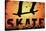 Skateboarding Orange SporTSPoster-null-Stretched Canvas