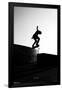 Skateboarding - Silhouette-Trends International-Framed Poster