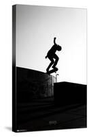 Skateboarding - Silhouette-Trends International-Stretched Canvas
