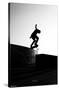 Skateboarding - Silhouette-Trends International-Stretched Canvas