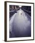 Skater on Frozen Canal, Amsterdam, Netherlands-Michele Molinari-Framed Premium Photographic Print