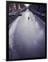 Skater on Frozen Canal, Amsterdam, Netherlands-Michele Molinari-Framed Photographic Print