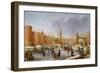 Skaters and Kolf Players Outside the City Walls of Kampen-Barent Avercamp-Framed Giclee Print