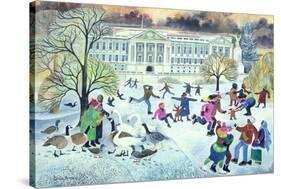 Skaters at St. James's Park-Lisa Graa Jensen-Stretched Canvas