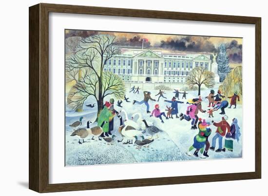 Skaters at St. James's Park-Lisa Graa Jensen-Framed Giclee Print