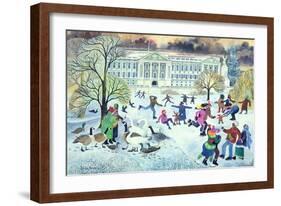 Skaters at St. James's Park-Lisa Graa Jensen-Framed Giclee Print