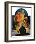 "Skaters' Bonfire,"February 21, 1931-Eugene Iverd-Framed Giclee Print