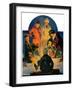 "Skaters' Bonfire,"February 21, 1931-Eugene Iverd-Framed Giclee Print