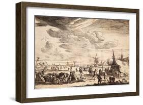 Skaters, C.1790-Peeter Bout-Framed Giclee Print