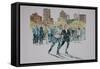 Skaters, Central Park, 1997-Anthony Butera-Framed Stretched Canvas