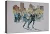 Skaters, Central Park, 1997-Anthony Butera-Stretched Canvas