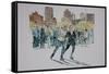 Skaters, Central Park, 1997-Anthony Butera-Framed Stretched Canvas