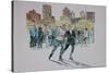 Skaters, Central Park, 1997-Anthony Butera-Stretched Canvas