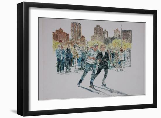 Skaters, Central Park, 1997-Anthony Butera-Framed Giclee Print