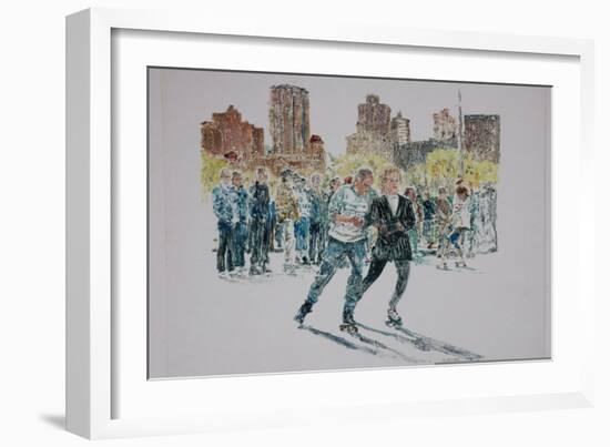 Skaters, Central Park, 1997-Anthony Butera-Framed Giclee Print