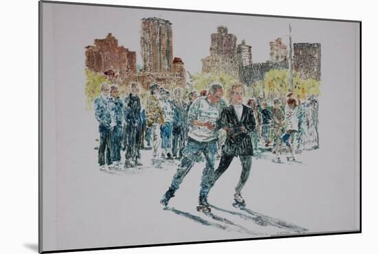 Skaters, Central Park, 1997-Anthony Butera-Mounted Giclee Print