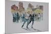 Skaters, Central Park, 1997-Anthony Butera-Mounted Giclee Print