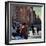 "Skaters in Central Park," February 7, 1948-John Falter-Framed Giclee Print