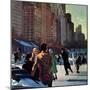 "Skaters in Central Park," February 7, 1948-John Falter-Mounted Giclee Print