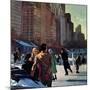 "Skaters in Central Park," February 7, 1948-John Falter-Mounted Giclee Print