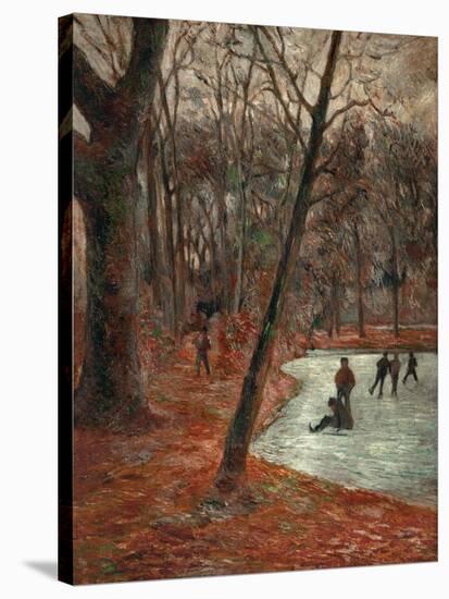 Skaters in the Park in Frederiksberg, 1884-Paul Gauguin-Stretched Canvas