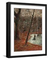 Skaters in the Park in Frederiksberg, 1884-Paul Gauguin-Framed Giclee Print