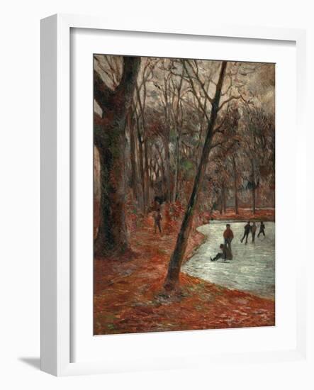 Skaters in the Park in Frederiksberg, 1884-Paul Gauguin-Framed Giclee Print