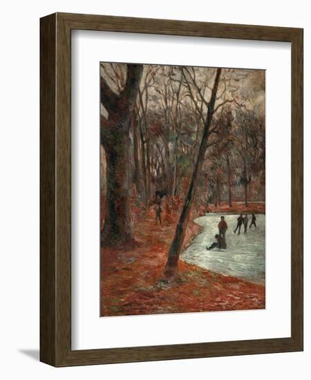 Skaters in the Park in Frederiksberg, 1884-Paul Gauguin-Framed Giclee Print