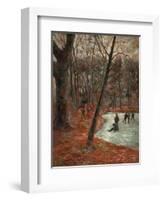 Skaters in the Park in Frederiksberg, 1884-Paul Gauguin-Framed Giclee Print