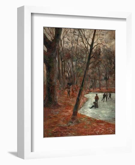 Skaters in the Park in Frederiksberg, 1884-Paul Gauguin-Framed Giclee Print