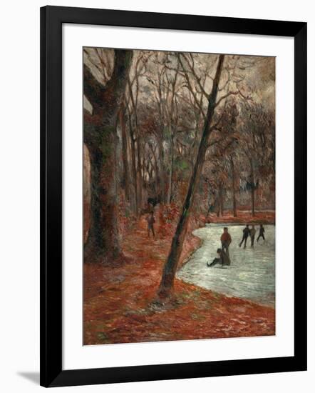 Skaters in the Park in Frederiksberg, 1884-Paul Gauguin-Framed Giclee Print