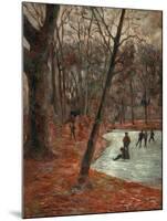 Skaters in the Park in Frederiksberg, 1884-Paul Gauguin-Mounted Giclee Print