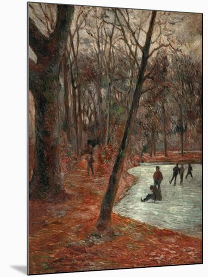 Skaters in the Park in Frederiksberg, 1884-Paul Gauguin-Mounted Giclee Print