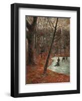 Skaters in the Park in Frederiksberg, 1884-Paul Gauguin-Framed Premium Giclee Print