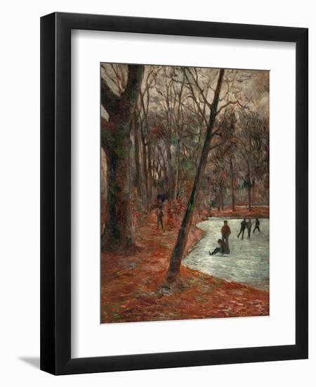 Skaters in the Park in Frederiksberg, 1884-Paul Gauguin-Framed Premium Giclee Print