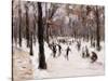 Skaters in the Tiergarten, Berlin; Eislaufer Im Berliner Tiergarten, 1924-Max Liebermann-Stretched Canvas