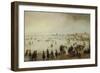 Skaters, Kolf Players, Elegant Ladies and Gentleman on Frozen Floodwaters-Hendrick Avercamp-Framed Giclee Print