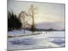 Skaters on a Frozen Pond-Hansen Sigvard-Mounted Giclee Print