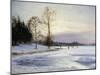 Skaters on a Frozen Pond-Hansen Sigvard-Mounted Giclee Print