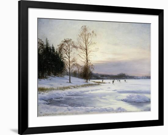 Skaters on a Frozen Pond-Hansen Sigvard-Framed Giclee Print