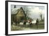 Skaters on a Pond-Thomas Smythe-Framed Giclee Print