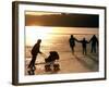 Skaters on the Frozen Lake Pilsensee-null-Framed Photographic Print